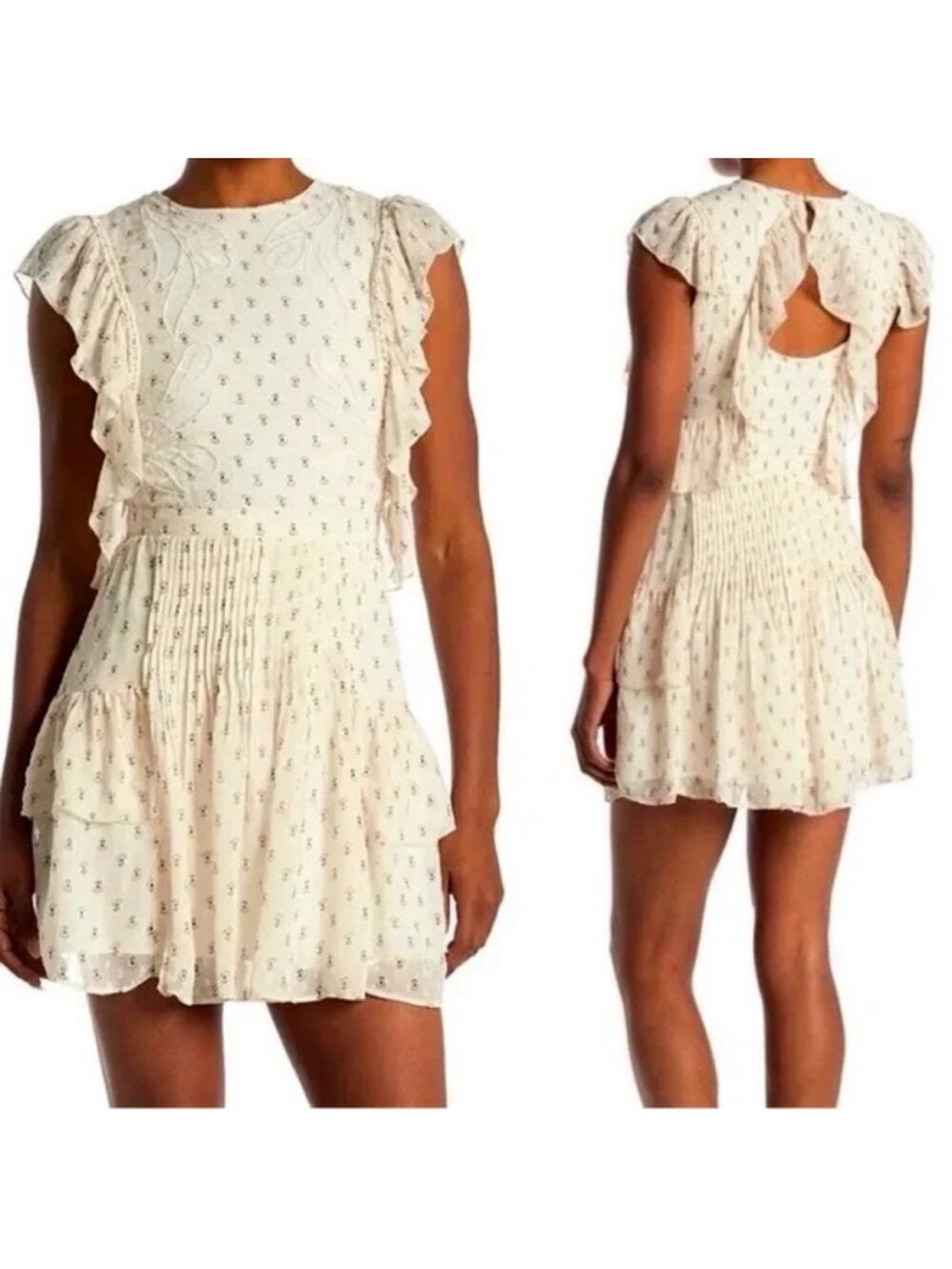 Reiss Valerie dress Ruffle Sleeve Mini